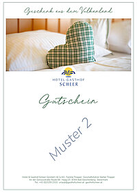 Gutschein-Vorlage 2 vom Hotel Gasthof Scheer. Gutschein-Vorlage 2 vom Hotel Gasthof Scheer.