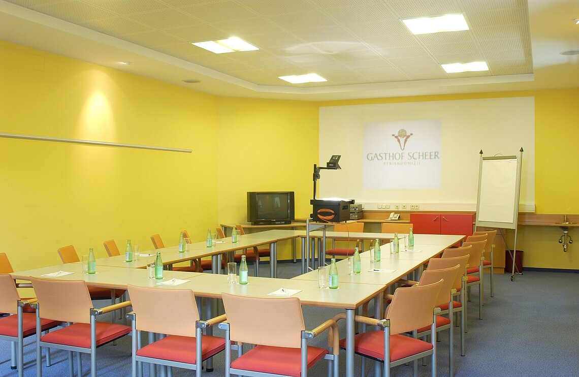 Seminarraum im Hotel Gasthof Scheer in Bad Gleichenberg.
