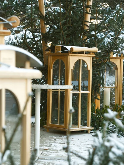 Laternen im Winter in Bad Gleichenberg